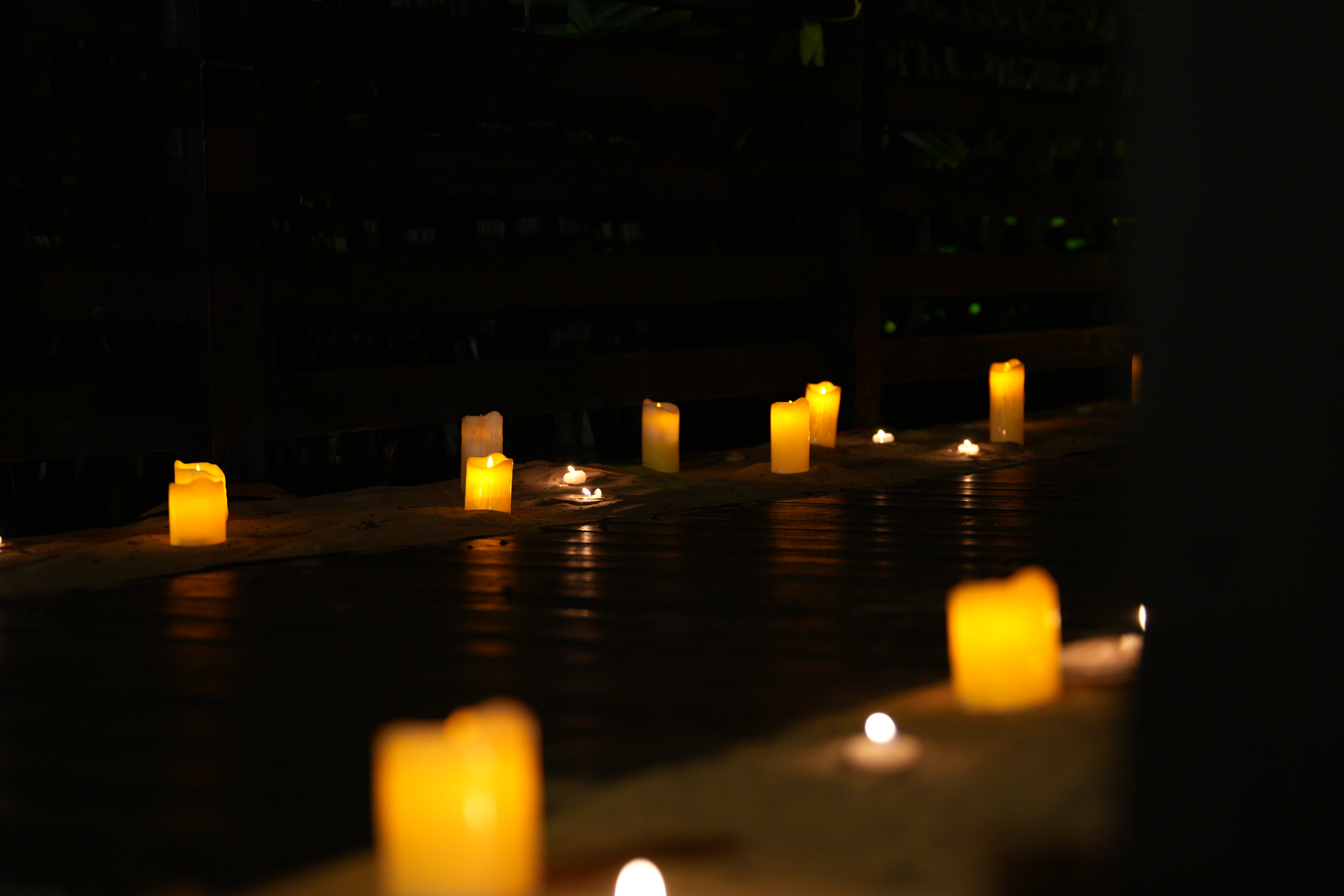 Elegant wedding event setup