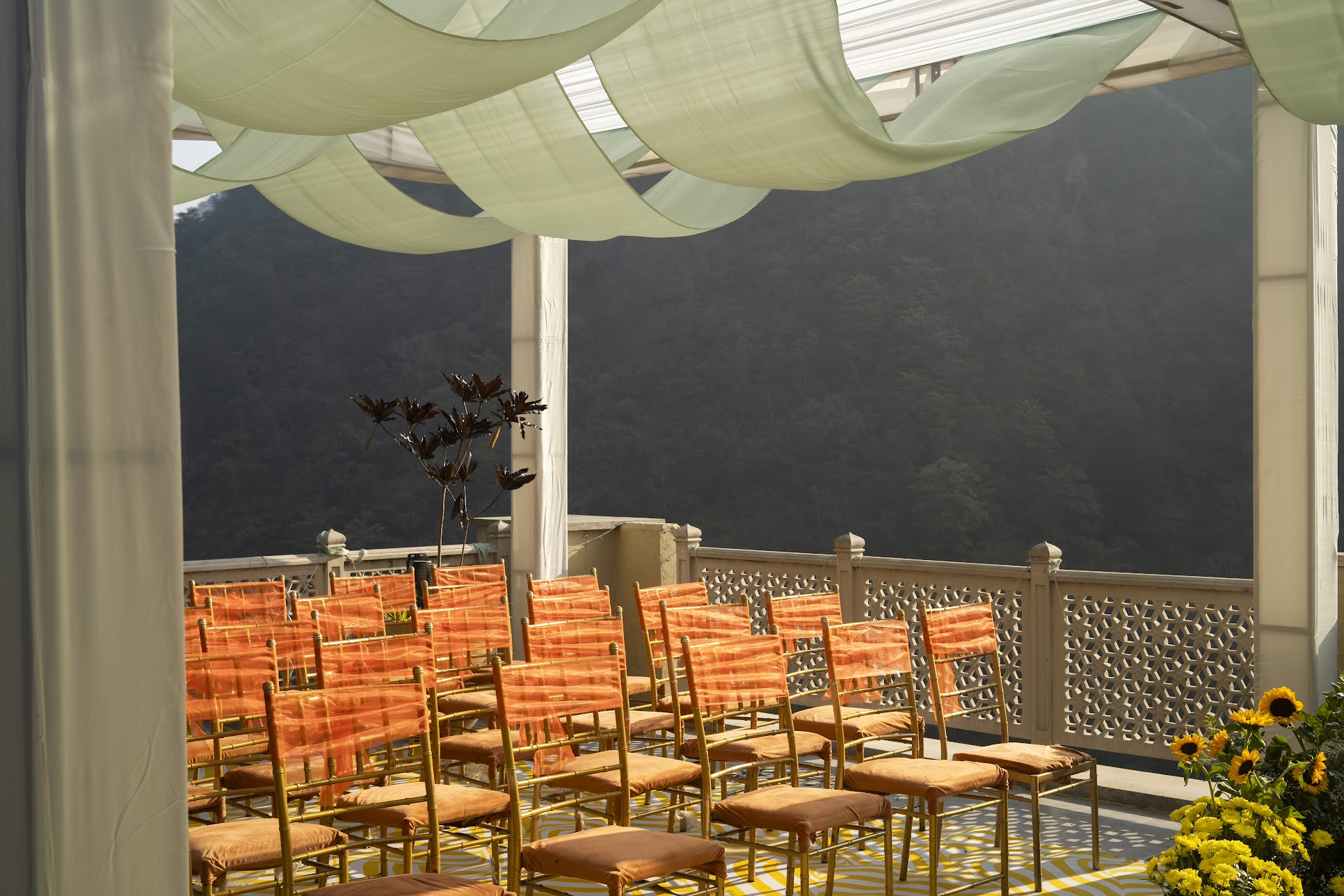 Stylish wedding venue design