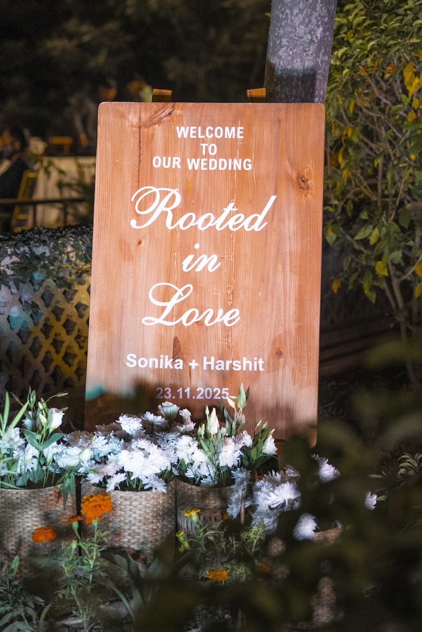 Modern wedding ceremony decor