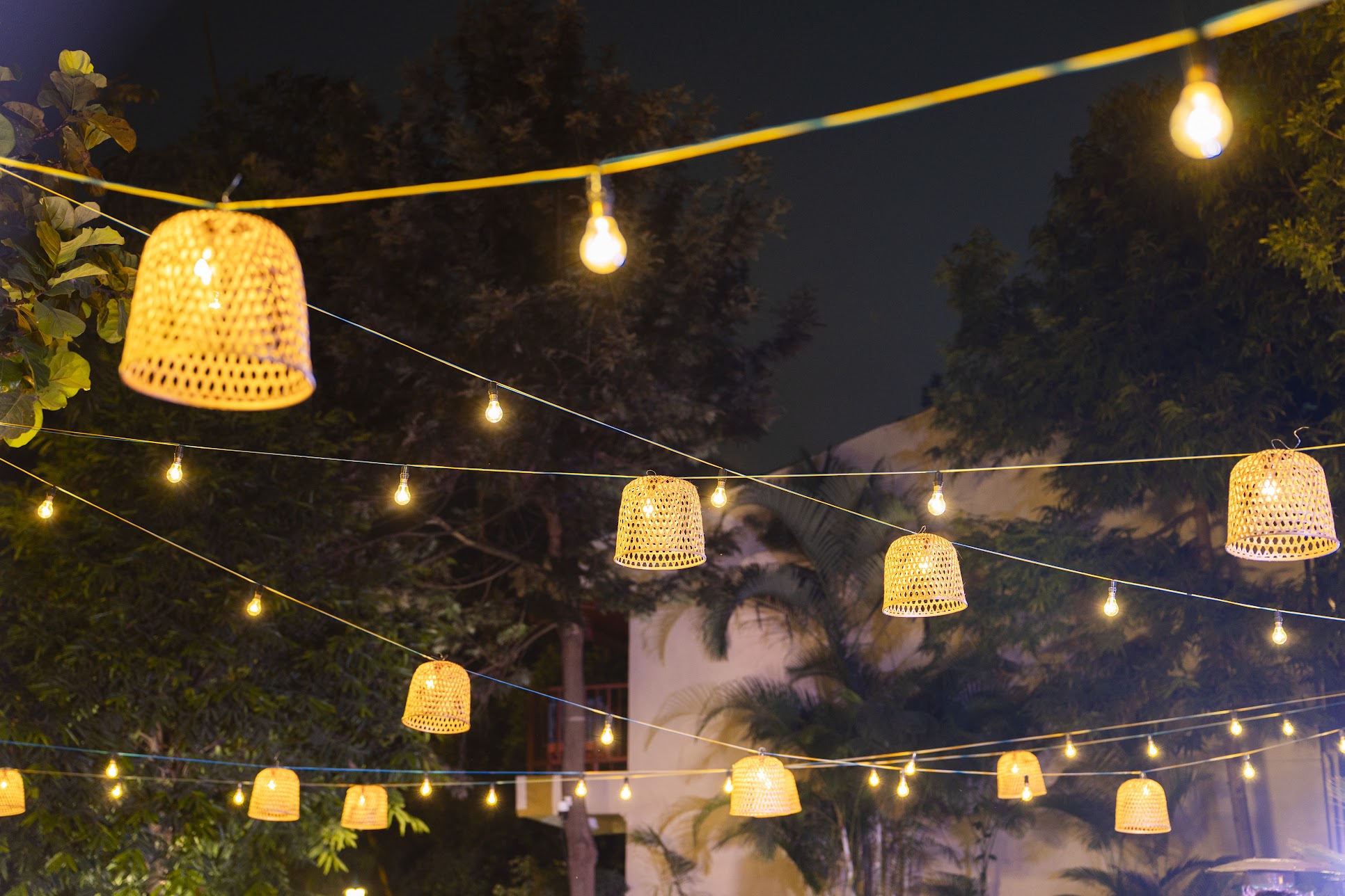 Elegant outdoor wedding setup